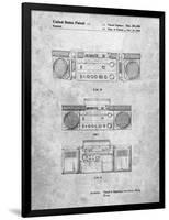 PP448-Slate Hitachi Boom Box Patent Poster-Cole Borders-Framed Premium Giclee Print