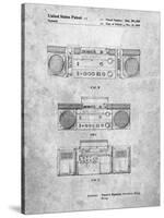 PP448-Slate Hitachi Boom Box Patent Poster-Cole Borders-Stretched Canvas