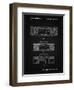 PP448-Vintage Black Hitachi Boom Box Patent Poster-Cole Borders-Framed Giclee Print