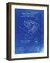 PP45 Faded Blueprint-Borders Cole-Framed Giclee Print