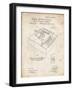 PP45 Vintage Parchment-Borders Cole-Framed Giclee Print