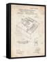 PP45 Vintage Parchment-Borders Cole-Framed Stretched Canvas