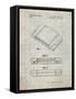 PP451-Antique Grid Parchment Nintendo 64 Game Cartridge Patent Poster-Cole Borders-Framed Stretched Canvas