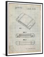 PP451-Antique Grid Parchment Nintendo 64 Game Cartridge Patent Poster-Cole Borders-Framed Premium Giclee Print