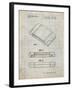 PP451-Antique Grid Parchment Nintendo 64 Game Cartridge Patent Poster-Cole Borders-Framed Giclee Print