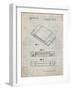 PP451-Antique Grid Parchment Nintendo 64 Game Cartridge Patent Poster-Cole Borders-Framed Giclee Print