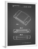 PP451-Black Grid Nintendo 64 Game Cartridge Patent Poster-Cole Borders-Framed Premium Giclee Print