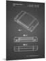 PP451-Black Grid Nintendo 64 Game Cartridge Patent Poster-Cole Borders-Mounted Premium Giclee Print