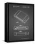 PP451-Black Grid Nintendo 64 Game Cartridge Patent Poster-Cole Borders-Framed Stretched Canvas