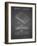 PP451-Black Grid Nintendo 64 Game Cartridge Patent Poster-Cole Borders-Framed Giclee Print