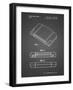 PP451-Black Grid Nintendo 64 Game Cartridge Patent Poster-Cole Borders-Framed Giclee Print