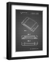 PP451-Black Grid Nintendo 64 Game Cartridge Patent Poster-Cole Borders-Framed Premium Giclee Print