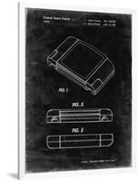 PP451-Black Grunge Nintendo 64 Game Cartridge Patent Poster-Cole Borders-Framed Premium Giclee Print