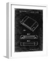 PP451-Black Grunge Nintendo 64 Game Cartridge Patent Poster-Cole Borders-Framed Giclee Print