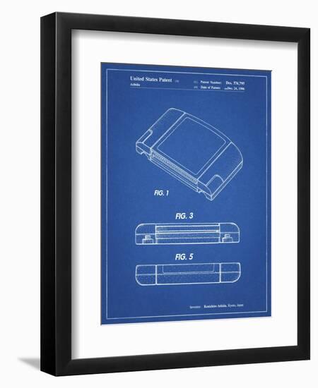 PP451-Blueprint Nintendo 64 Game Cartridge Patent Poster-Cole Borders-Framed Premium Giclee Print