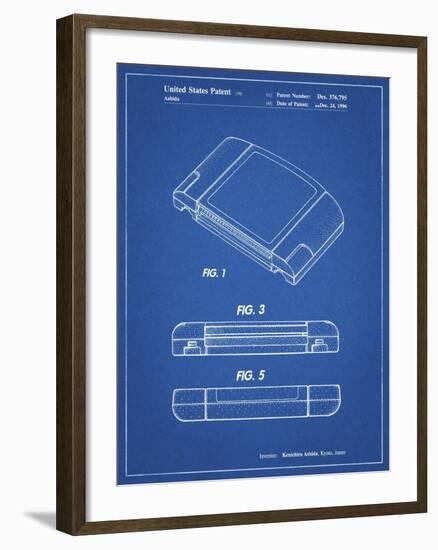 PP451-Blueprint Nintendo 64 Game Cartridge Patent Poster-Cole Borders-Framed Giclee Print