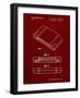 PP451-Burgundy Nintendo 64 Game Cartridge Patent Poster-Cole Borders-Framed Giclee Print