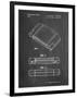 PP451-Chalkboard Nintendo 64 Game Cartridge Patent Poster-Cole Borders-Framed Giclee Print