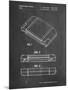 PP451-Chalkboard Nintendo 64 Game Cartridge Patent Poster-Cole Borders-Mounted Giclee Print