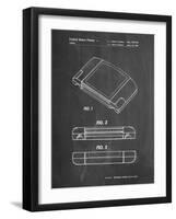 PP451-Chalkboard Nintendo 64 Game Cartridge Patent Poster-Cole Borders-Framed Giclee Print