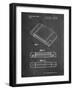 PP451-Chalkboard Nintendo 64 Game Cartridge Patent Poster-Cole Borders-Framed Giclee Print