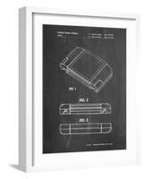 PP451-Chalkboard Nintendo 64 Game Cartridge Patent Poster-Cole Borders-Framed Giclee Print