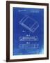 PP451-Faded Blueprint Nintendo 64 Game Cartridge Patent Poster-Cole Borders-Framed Giclee Print