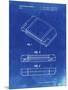 PP451-Faded Blueprint Nintendo 64 Game Cartridge Patent Poster-Cole Borders-Mounted Premium Giclee Print