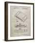 PP451-Sandstone Nintendo 64 Game Cartridge Patent Poster-Cole Borders-Framed Giclee Print