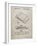 PP451-Sandstone Nintendo 64 Game Cartridge Patent Poster-Cole Borders-Framed Giclee Print