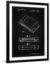 PP451-Vintage Black Nintendo 64 Game Cartridge Patent Poster-Cole Borders-Framed Giclee Print