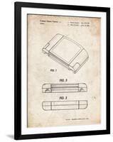 PP451-Vintage Parchment Nintendo 64 Game Cartridge Patent Poster-Cole Borders-Framed Giclee Print