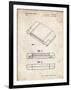 PP451-Vintage Parchment Nintendo 64 Game Cartridge Patent Poster-Cole Borders-Framed Giclee Print