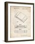 PP451-Vintage Parchment Nintendo 64 Game Cartridge Patent Poster-Cole Borders-Framed Giclee Print