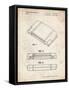 PP451-Vintage Parchment Nintendo 64 Game Cartridge Patent Poster-Cole Borders-Framed Stretched Canvas