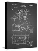 PP454-Black Grid Basketball Adjustable Goal 1962 Patent Poster-Cole Borders-Stretched Canvas
