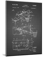 PP454-Black Grid Basketball Adjustable Goal 1962 Patent Poster-Cole Borders-Mounted Giclee Print