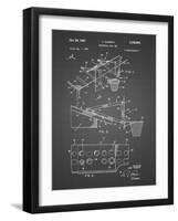 PP454-Black Grid Basketball Adjustable Goal 1962 Patent Poster-Cole Borders-Framed Giclee Print