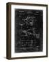 PP454-Black Grunge Basketball Adjustable Goal 1962 Patent Poster-Cole Borders-Framed Giclee Print