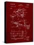 PP454-Burgundy Basketball Adjustable Goal 1962 Patent Poster-Cole Borders-Stretched Canvas