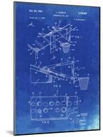 PP454-Faded Blueprint Basketball Adjustable Goal 1962 Patent Poster-Cole Borders-Mounted Giclee Print