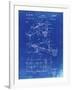 PP454-Faded Blueprint Basketball Adjustable Goal 1962 Patent Poster-Cole Borders-Framed Giclee Print