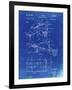 PP454-Faded Blueprint Basketball Adjustable Goal 1962 Patent Poster-Cole Borders-Framed Giclee Print