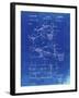 PP454-Faded Blueprint Basketball Adjustable Goal 1962 Patent Poster-Cole Borders-Framed Giclee Print