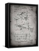 PP454-Faded Grey Basketball Adjustable Goal 1962 Patent Poster-Cole Borders-Framed Stretched Canvas
