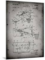 PP454-Faded Grey Basketball Adjustable Goal 1962 Patent Poster-Cole Borders-Mounted Giclee Print