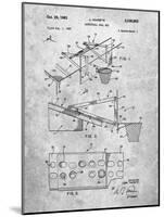 PP454-Slate Basketball Adjustable Goal 1962 Patent Poster-Cole Borders-Mounted Giclee Print