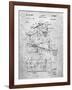 PP454-Slate Basketball Adjustable Goal 1962 Patent Poster-Cole Borders-Framed Giclee Print