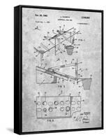 PP454-Slate Basketball Adjustable Goal 1962 Patent Poster-Cole Borders-Framed Stretched Canvas