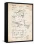 PP454-Vintage Parchment Basketball Adjustable Goal 1962 Patent Poster-Cole Borders-Framed Stretched Canvas